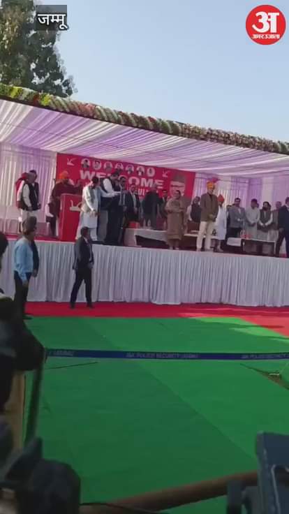 CM Omar Abdullah gets angry at party leaders after his microphone is turned off at a public meeting