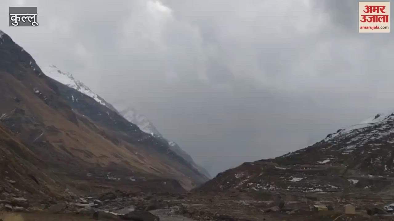 Lahaul and Spiti Snowfall begins on high peaks including Rohtang Pass