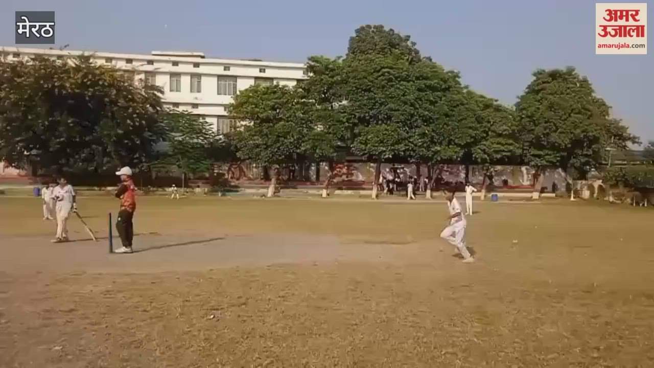 Meerut: Cricket match between Rishabh Academy and GTB Academy