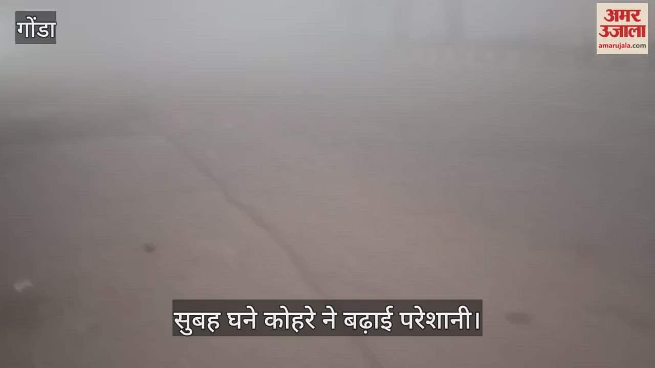 VIDEO: सुबह घने कोहरे ने बढ़ाई परेशानी, ठंड ने दी दस्तक