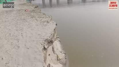 Erosion in the Ganges River at the Mishra Colony edge is intensifying