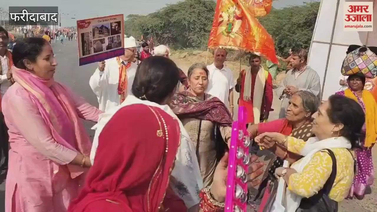 Sanatan Hindu Ekta Padyatra organized by Baba Bageshwar Dham reached Faridabad