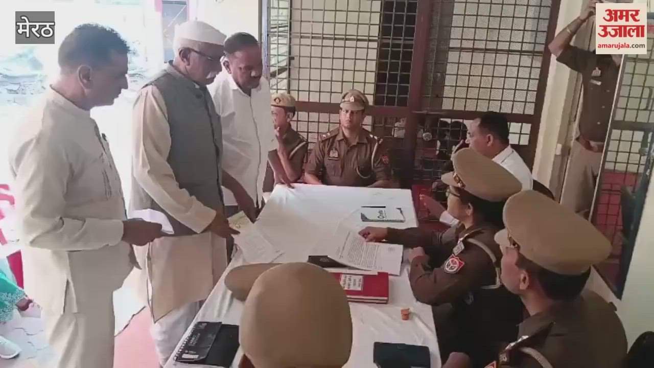 Meerut: Naib Tehsildar heard the problems of the complainants in the police station resolution day