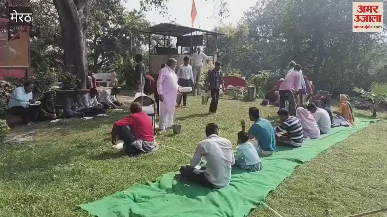 Meerut: After the wish was fulfilled, the family reached Hastinapur from Haryana and performed puja at the Pandava mound