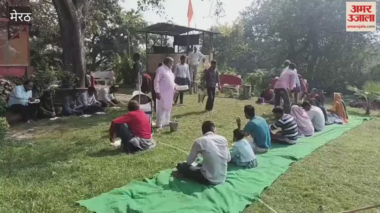 Meerut: After the wish was fulfilled, the family reached Hastinapur from Haryana and performed puja at the Pandava mound