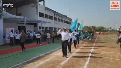 Balod got the opportunity to host the state level school sports competition Minister Gajendra Yadav inaugurated it