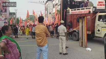 faridabad-dhirendra-shastri-sanatani-ekta-yatra-reaches-dussehra-ground
