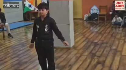 Sanyam of SMVM School secured third position at the state level in mono acting in Tohana of Fatehabad