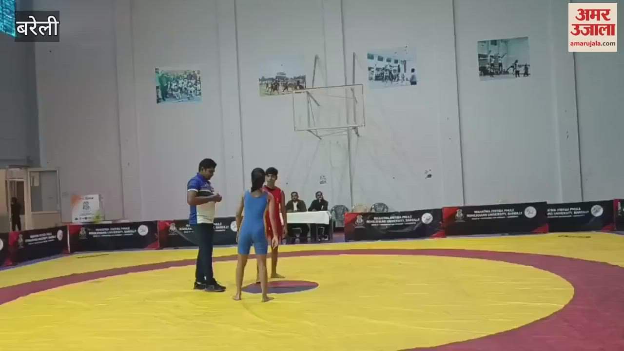 Wrestlers showcase their skills and win medals in the inter-college wrestling competition