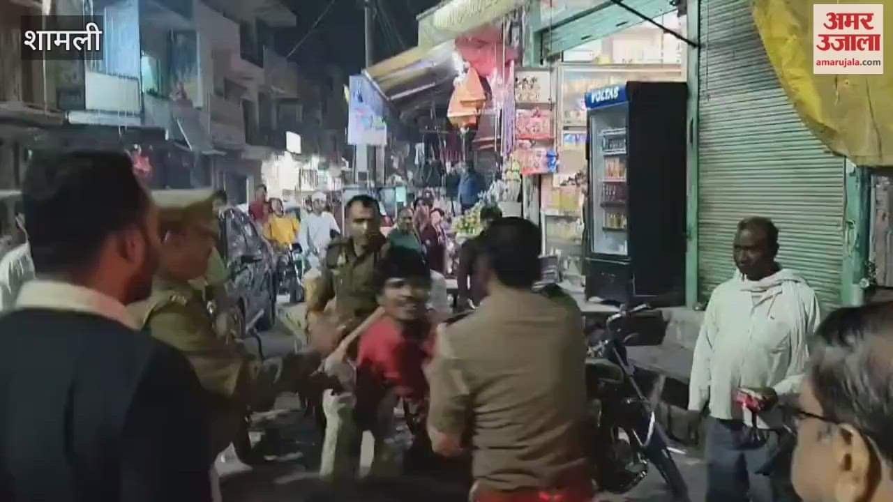 Shamli: Car driver misbehaves and scuffles with police