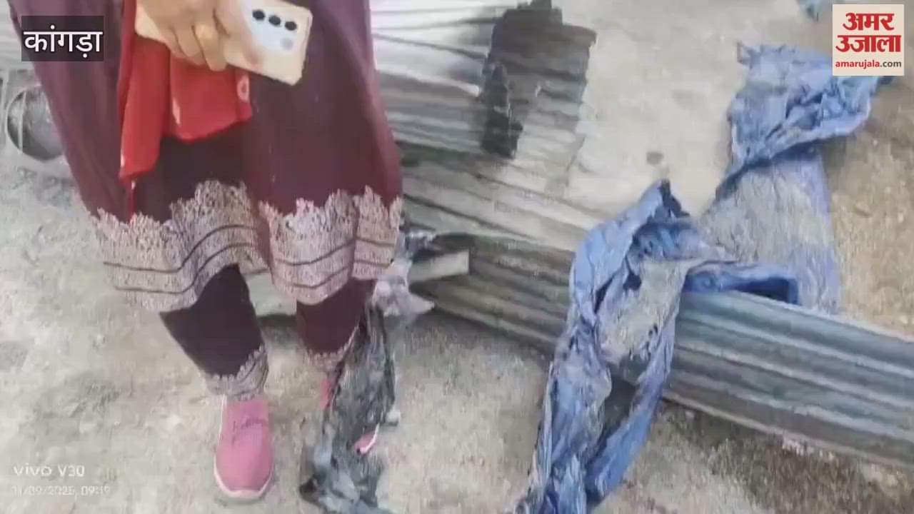 Kangra Massive fire at Miththu Tent House in Fakloh goods worth Rs 80 lakh reduced to ashes