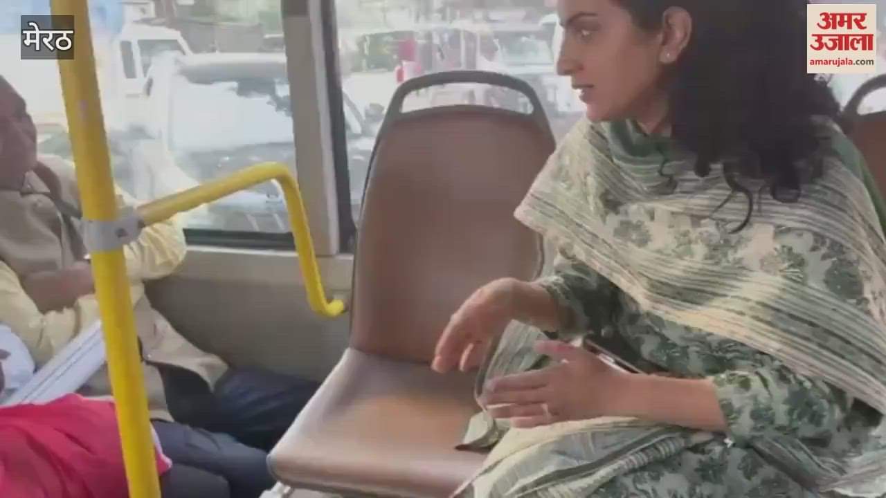 Meerut SDM Travels in Electric City Bus, Takes Passenger Feedback; Demand to Increase Buses During School Hours