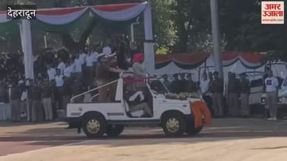 Uttarakhand Silver Jubilee celebrations  Ceremonial parade held at the police lines, inspected by the CM and Governor