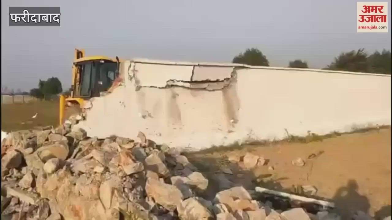 DTP department action against illegal construction in Faridabad