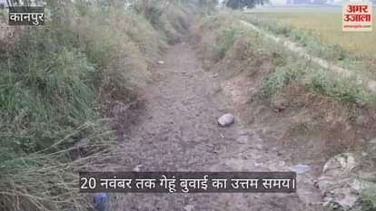 कानपुर: माइनर सफाई न होने से गेहूं बुवाई में देरी, पानी न मिलने से निकल रहा है समय