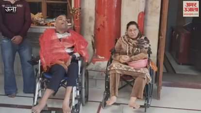 Una Sugam Pass proved to be a support elderly and disabled devotees visited Chintpurni Mata on a crowded Sunday by lift