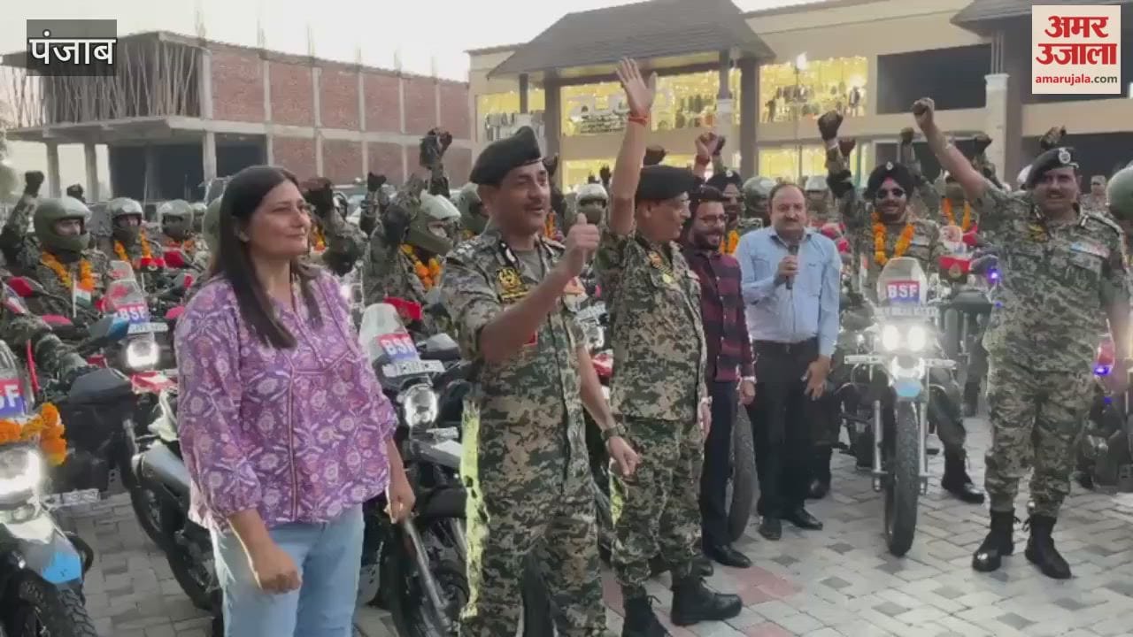 BSF motorcycle rally starts from Jammu to Bhuj, welcomed in Pathankot