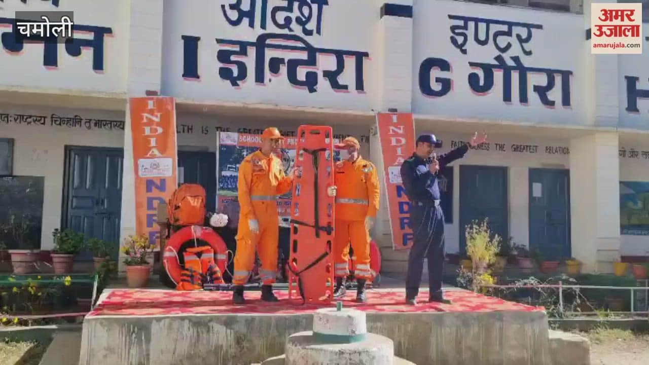 Tharali: NDRF team imparts disaster management training to students