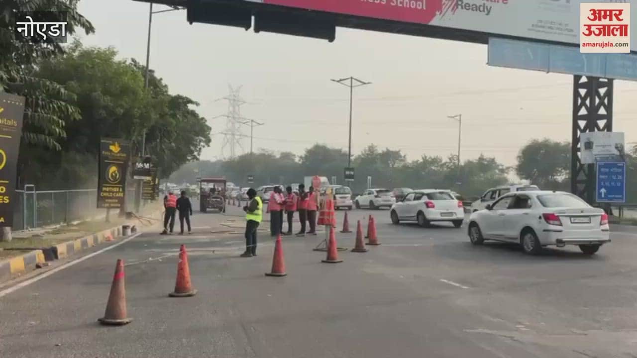 Road repair started on DND from today in Noida