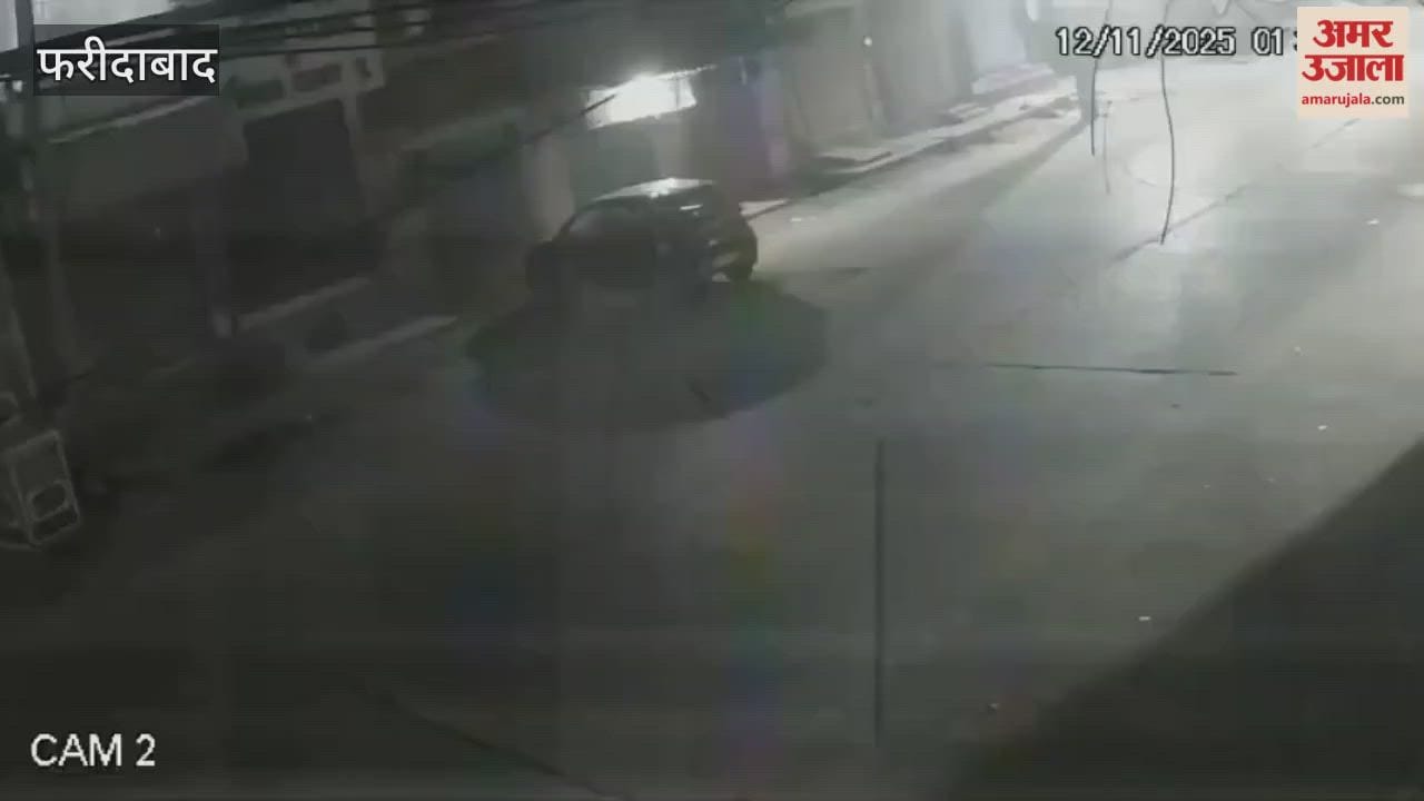 A speeding vehicle hit a car parked on the roadside
