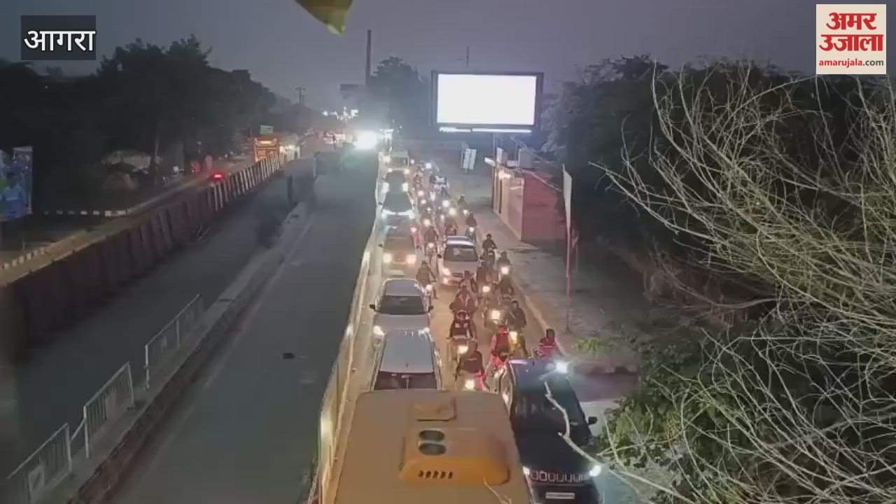 MG Road is jammed with traffic