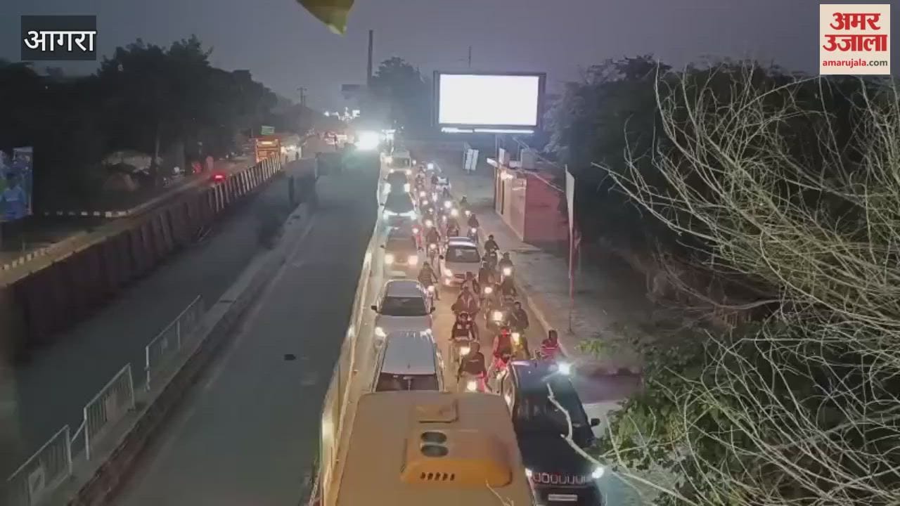 MG Road is jammed with traffic