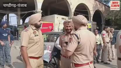 Moga police conducted strict checking at Moga bus stand.