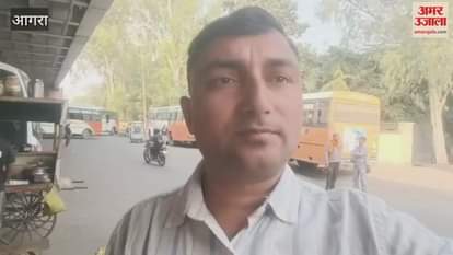 Agra Highway Chaos: Bus Drivers Stop Vehicles to Board Passengers, Traffic Jam Persists