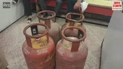 Meerut: Raid in business establishment, used domestic gas cylinders found