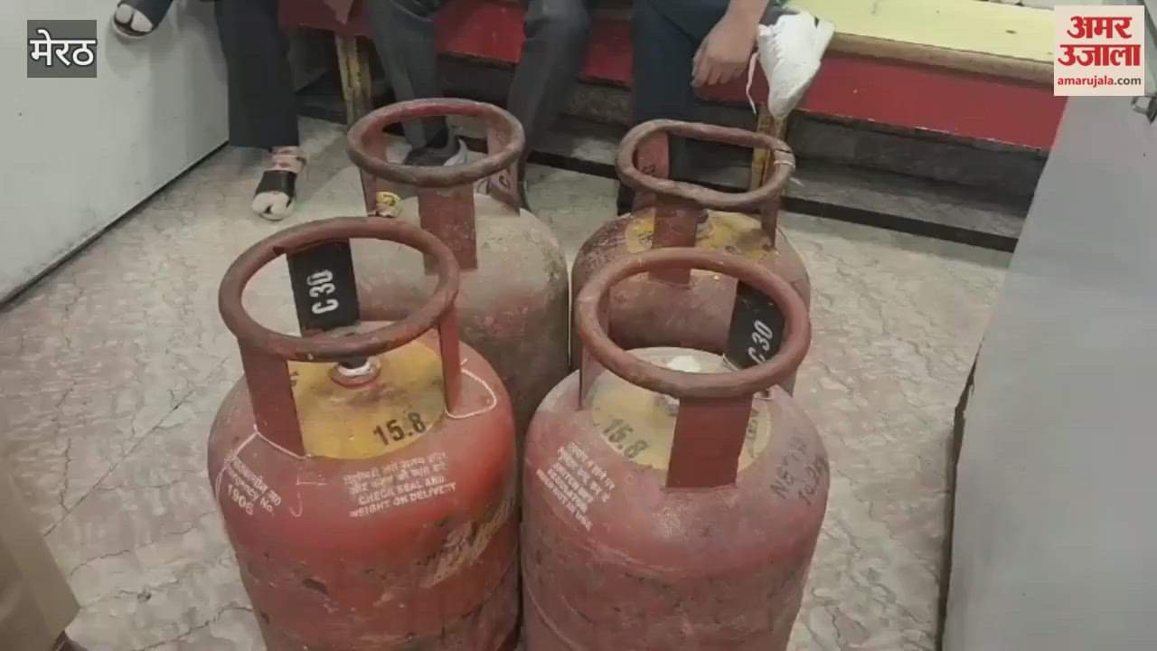 Meerut: Raid in business establishment, used domestic gas cylinders found