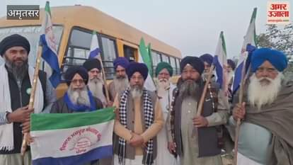 group of farmers left for Delhi from Amritsar.