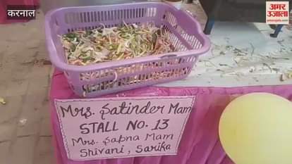 Children prepared delicious dishes by setting up a stall in Karnal