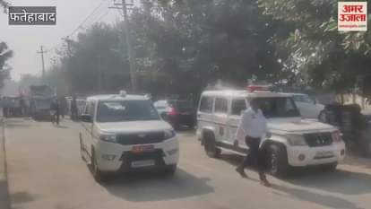 Devendra Singh Babli and Praveen Joda flagged off the unity march in Tohana, Fatehabad.