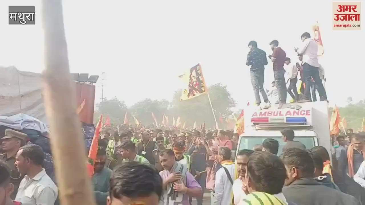 Sanatan Hindu Ekta Padyatra Reaches First Halt in Chhata, Devotees Gather for Dhirendra Shastri’s Darshan