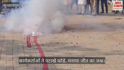VIDEO:बिहार जीत पर सुल्तानपुर में भाजपा का जश्न, जिलाध्यक्ष ने 'वोट चोरी' के आरोपों पर जवाब दिया