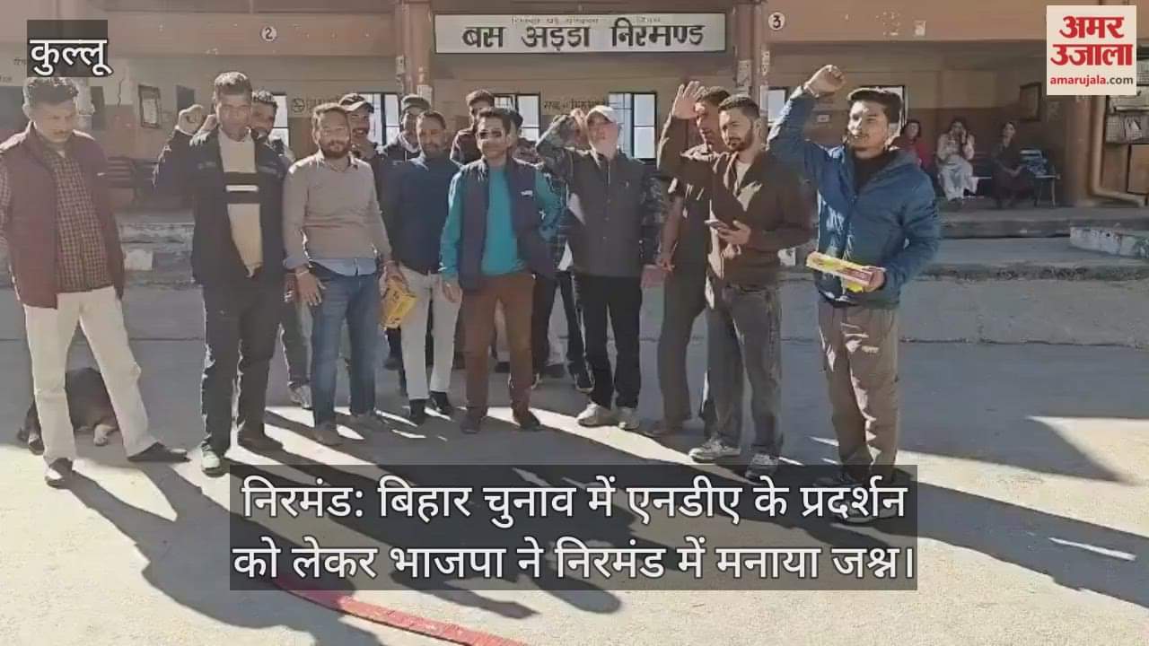 Nirmand: BJP celebrates in Nirmand over NDA's performance in Bihar election