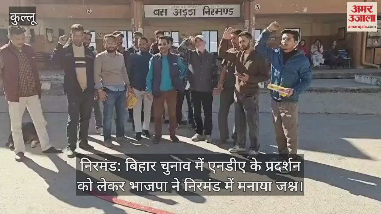 Nirmand: BJP celebrates in Nirmand over NDA's performance in Bihar election