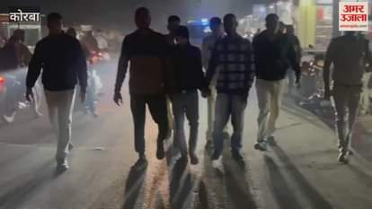 CG News: Four accused arrested for attacking tehsildars in Korba, police parade them on the road