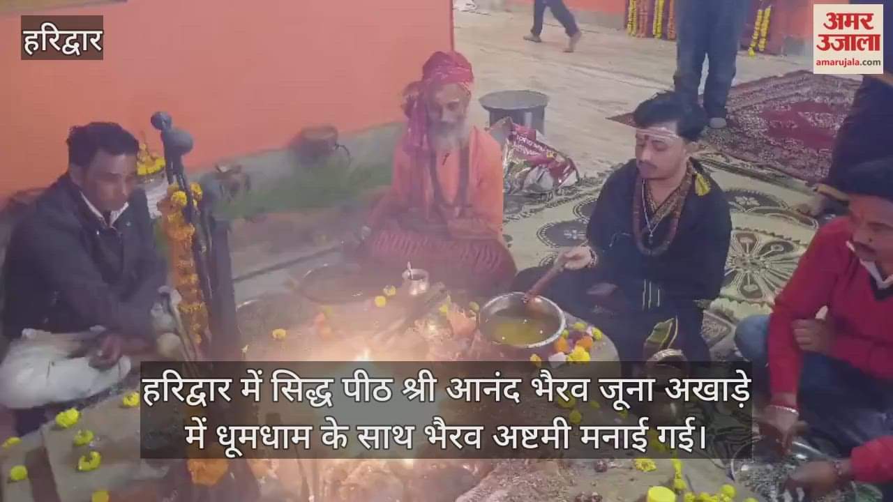 Kaal Bhairav Ashtami was celebrated in Anand Bhairav Juna Akhara Haridwar