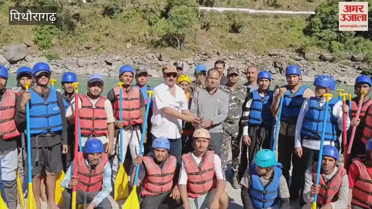 Students learnt the nuances of rafting in the Kali River Pithoragarh