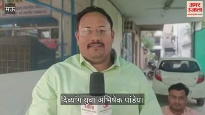 Divyang Abhishek is spreading awareness by wearing a helmet while riding a tricycle