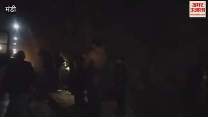 Mandi Bus carrying children on a tour collides with a bulldozer accident occurred in the morning in Aut Tunnel