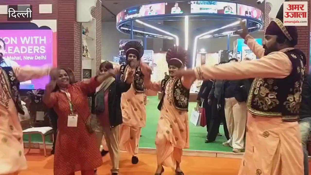 Bhangra dance performance at Punjab Pavilion in International Trade Fair