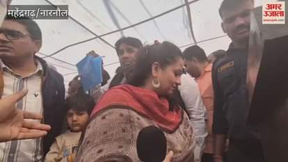 Oath taking ceremony of newly appointed officials of Market Committee in Kanina, Mahendragarh; Health Minister Aarti Singh Rao was the chief guest.