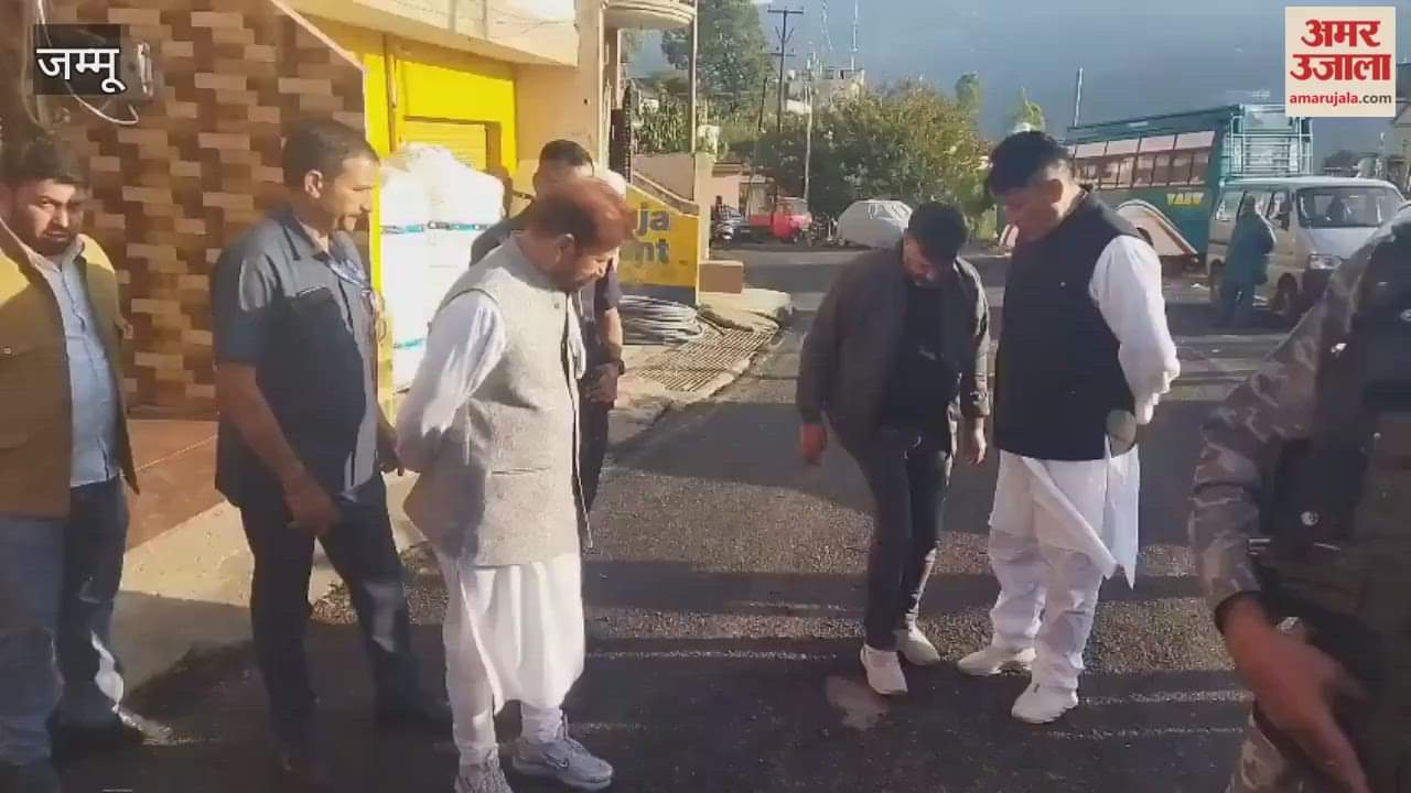 Former Minister Chaudhary Lal Singh inspected the tarring in Chinani and expressed concern over the problems of the people.