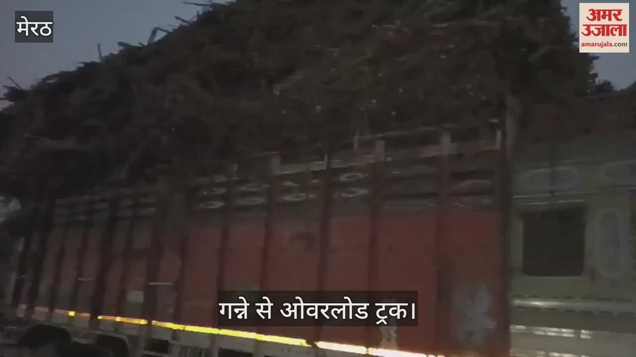 Overloaded trucks filled with sugarcane became a problem for the villagers.