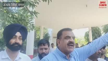 Former MLA Rajkumar Thukral got angry over not allotting shops to commission agents in rudrapur