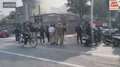 Fire breaks out in house on Race Course Road Amritsar businessman burned