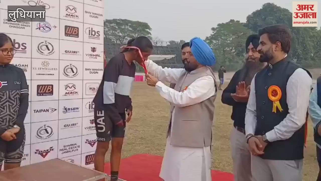 Medals were distributed to the winners on the second day of the Punjab State Cycling Championship at PAU, Ludhiana.