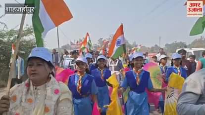 Unity march was taken out in Mirzapur Shahjahanpur